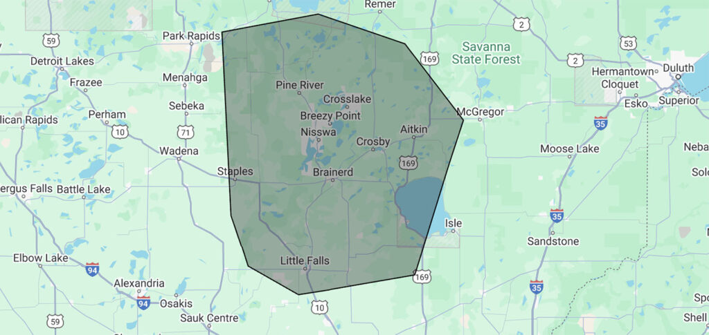 TurfCare MN Service Area in Minnesota