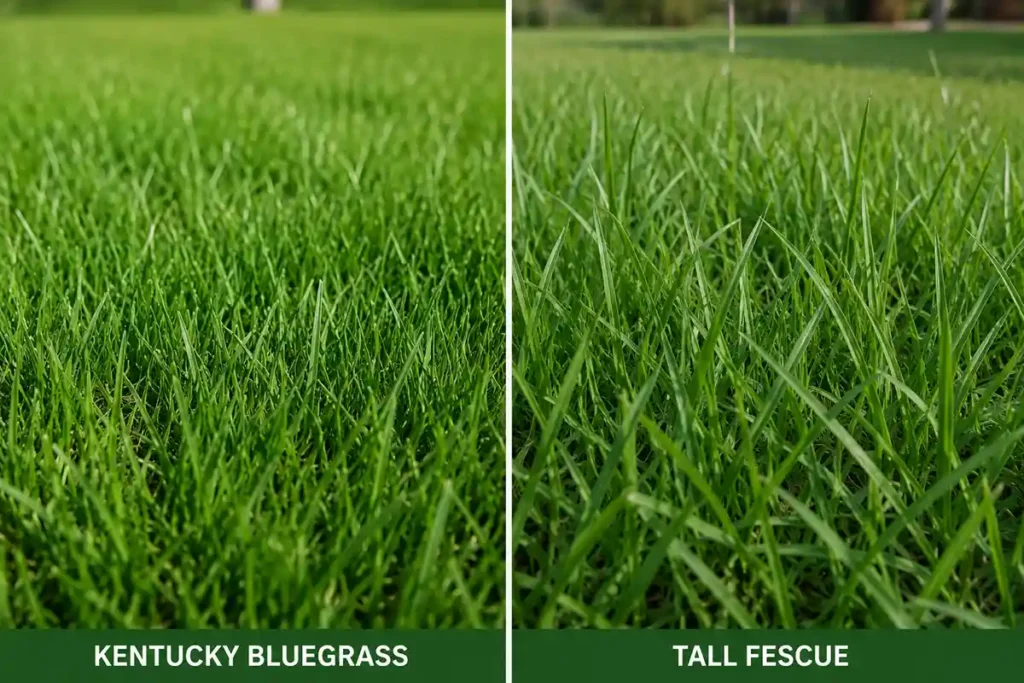 Kentucky Bluegrass vs. Tall Fescue: What's the Difference
